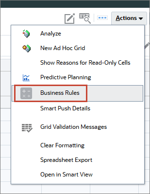Run business rules